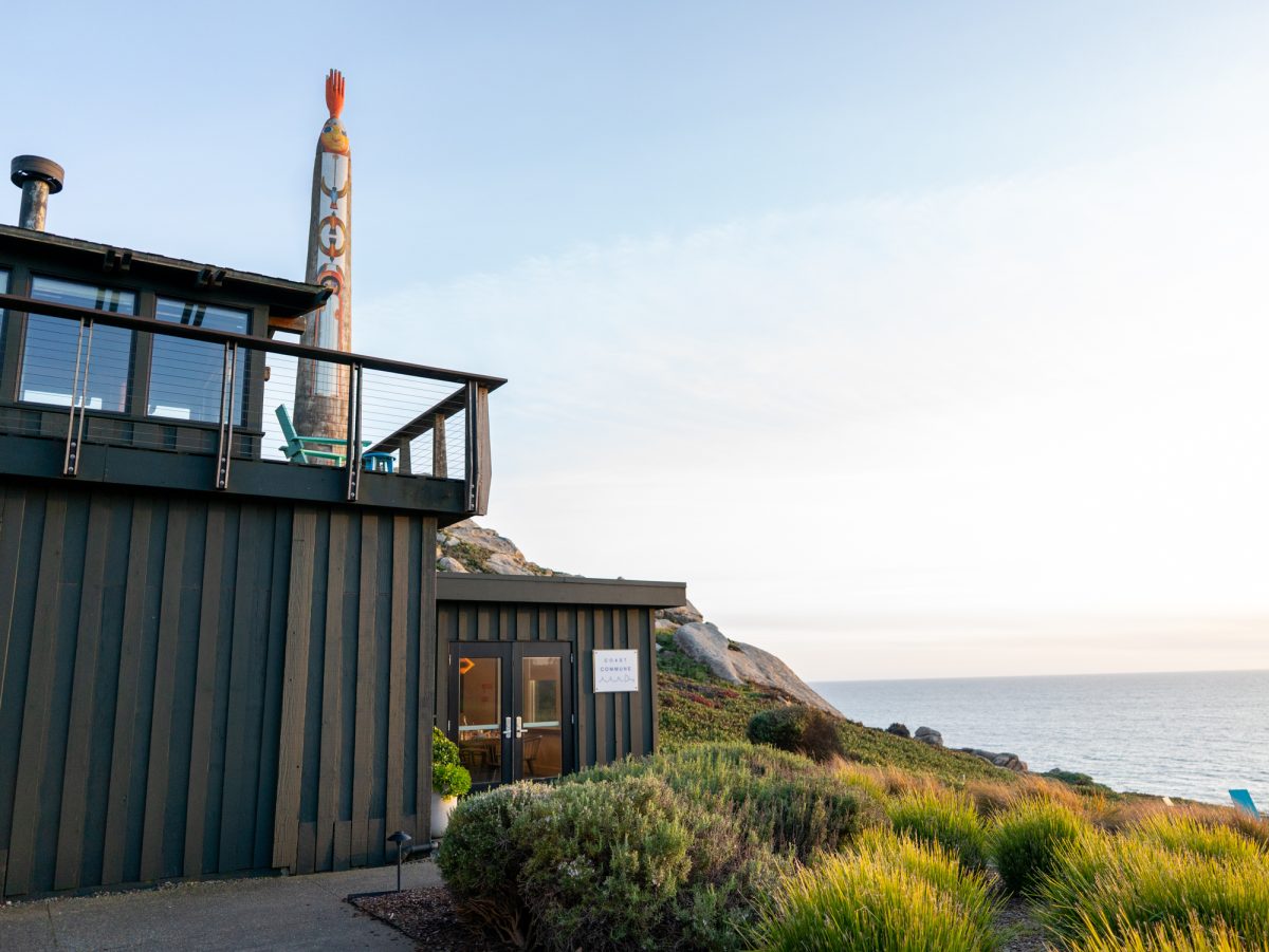 Coast Kitchen is located inside Timber Cover Resort in Jenner, California and offers indoor and outdoor seating as weather allows.