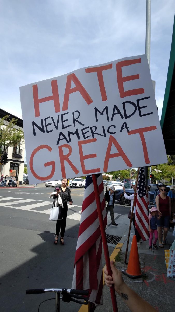 Locals and visitors creatively protested in Sebastopol as part of the No Kings protest in Sebastopol on June 14, 2025. 