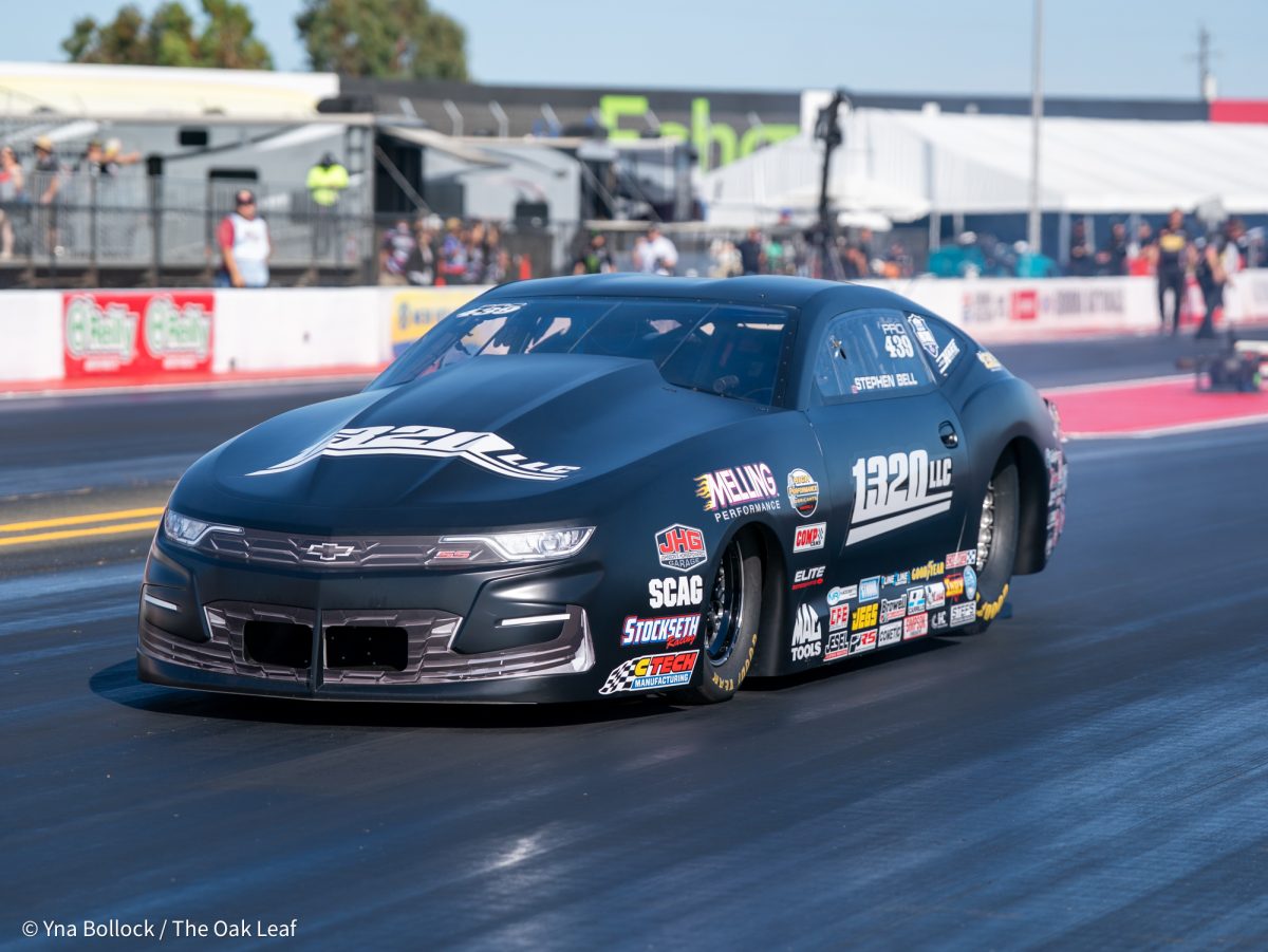 Pro Stock driver Stephen Bell wins Q2 against Joey Grose and runs at 6.551 ET at 209.95 mph on day one of the DENSO NHRA Sonoma Nationals on Friday, July 25, 2025 in Sonoma.