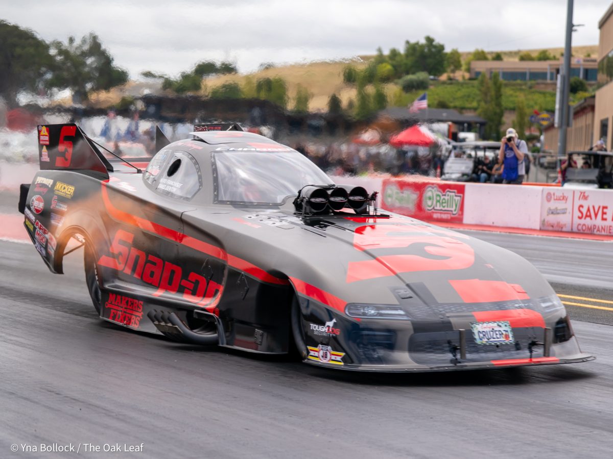 Cruz Pedegron wins his Q4 race against Tim Gibbons on day two of the DENSO NHRA Sonoma Nationals on Saturday, July 26, 2025 in Sonoma. Pedregon ran a 3.945 ET at 326 mph.
