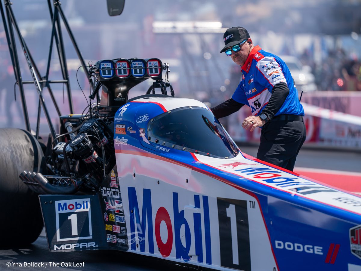Tony Stewart on day two of the DENSO NHRA Sonoma Nationals on Saturday, July 26, 2025 in Sonoma.