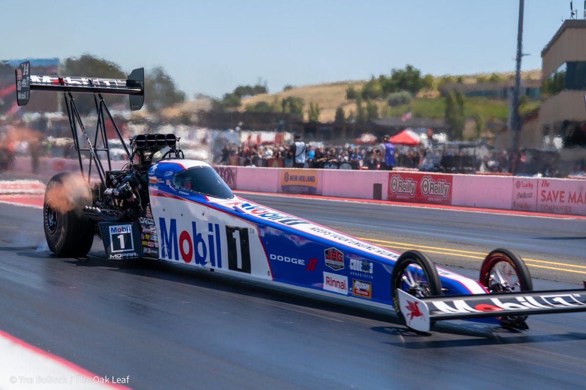 Tony Stewart on day two of the DENSO NHRA Sonoma Nationals on Saturday, July 26, 2025 in Sonoma.
