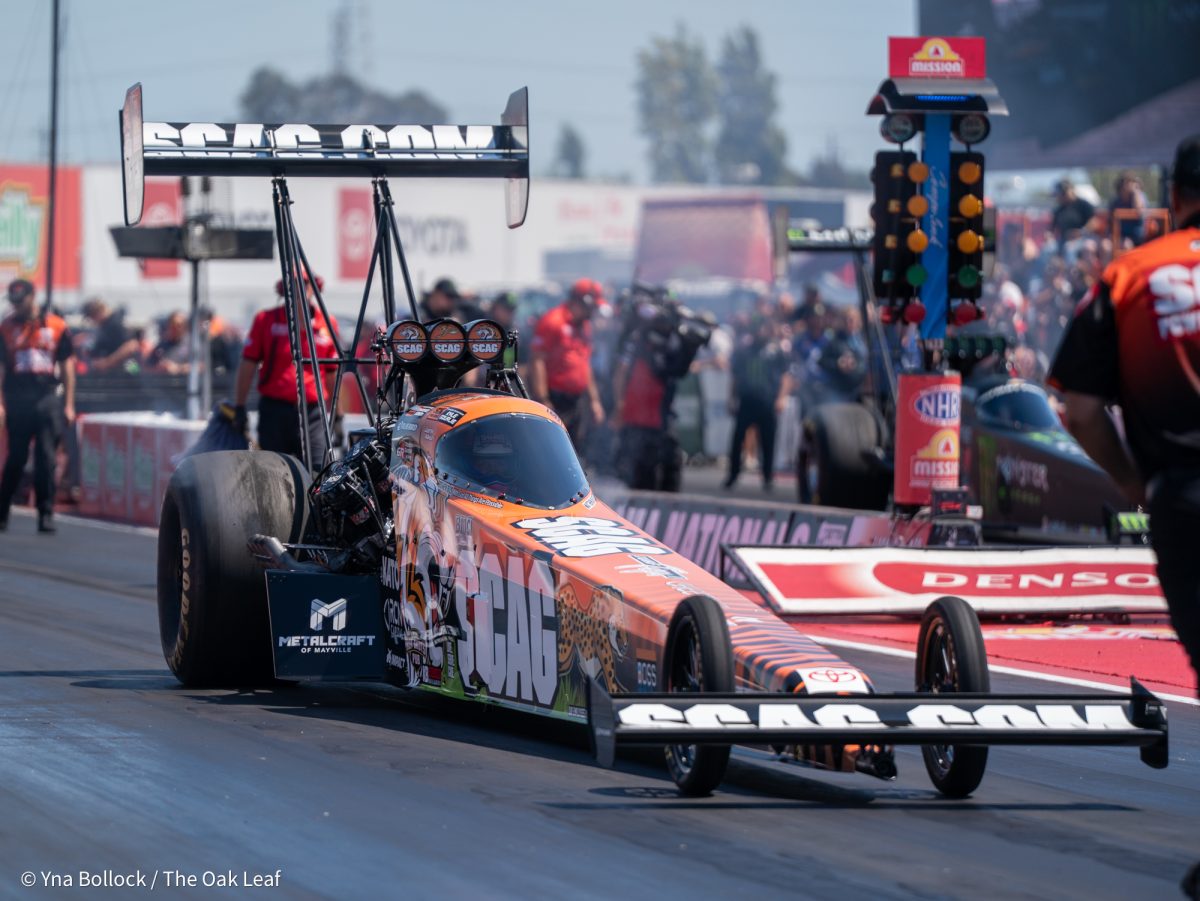 Justin Ashley on day two of the DENSO NHRA Sonoma Nationals on Saturday, July 26, 2025 in Sonoma.