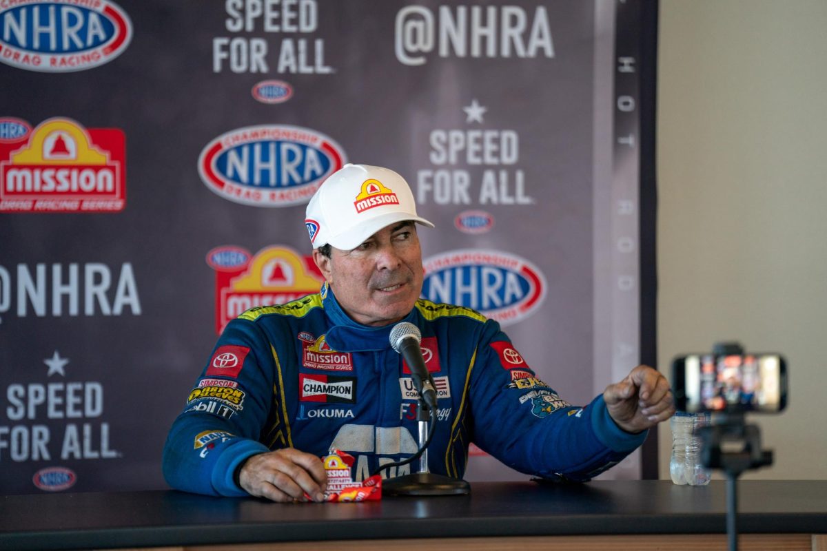 Ron Capps wins the Funny Car Mission Foods #2Fast2Tasty challenge at the DENSO NHRA Sonoma Nationals on Saturday, July 26, 2025 in Sonoma.