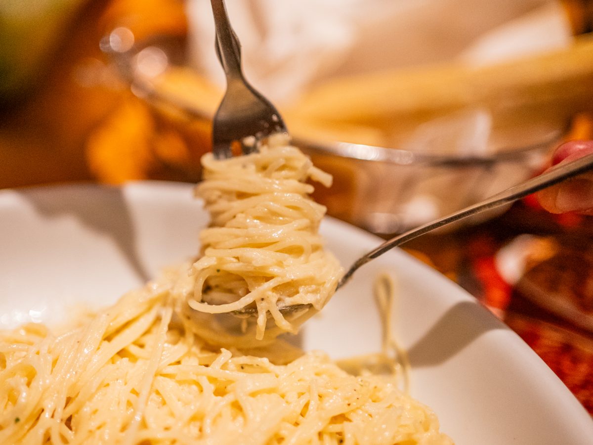 The Angel Hair Alfredo is one of the many combinations offered with the Endless Pasta Bowl promotion in Sept. 2025.