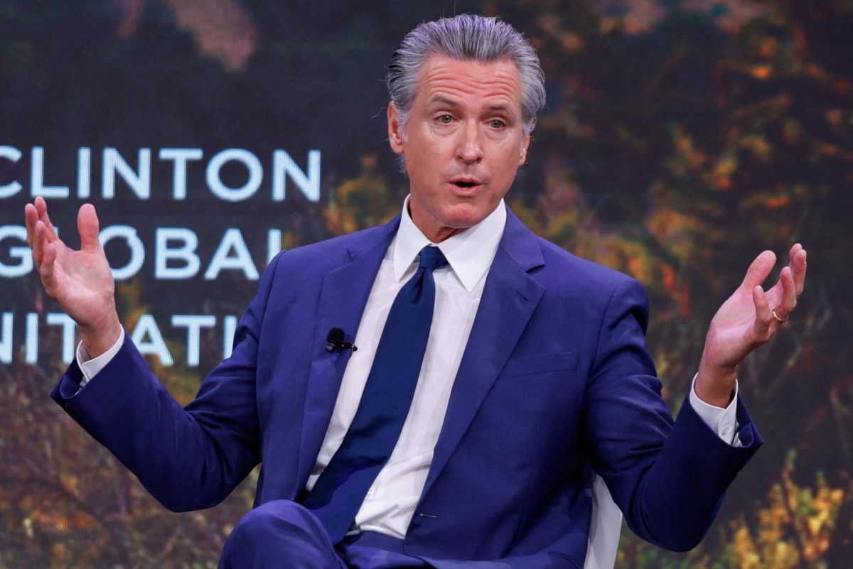 California Governor Gavin Newsom speaks during the 2025 Clinton Global Initiative (CGI) in New York City, U.S., September 24, 2025. REUTERS/Kylie Cooper
