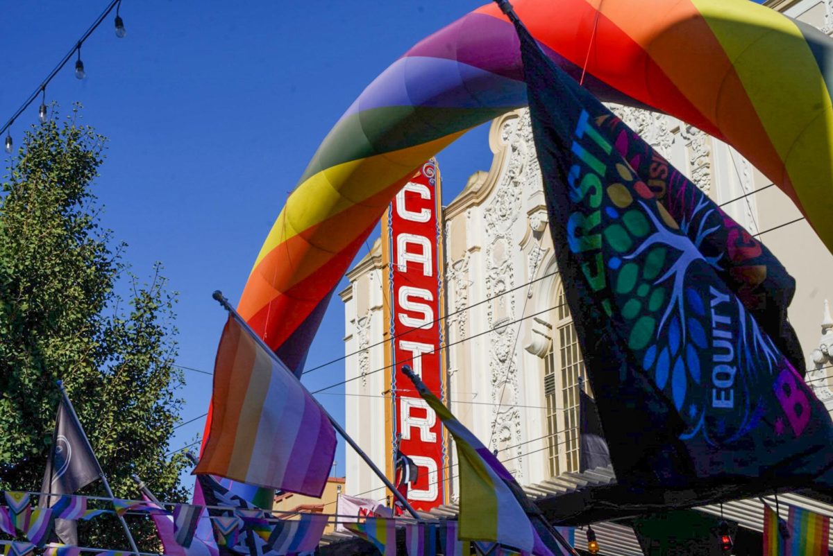 The Castro Theatre is an icon of the Castro District, one of the first gay neighborhoods established in the United States. It was recognized as San Francisco Historic Landmark #100 in 1976 after more than five decades of contribution to the vitality of the surrounding community. (Edited by Nathan Kaito Morris)