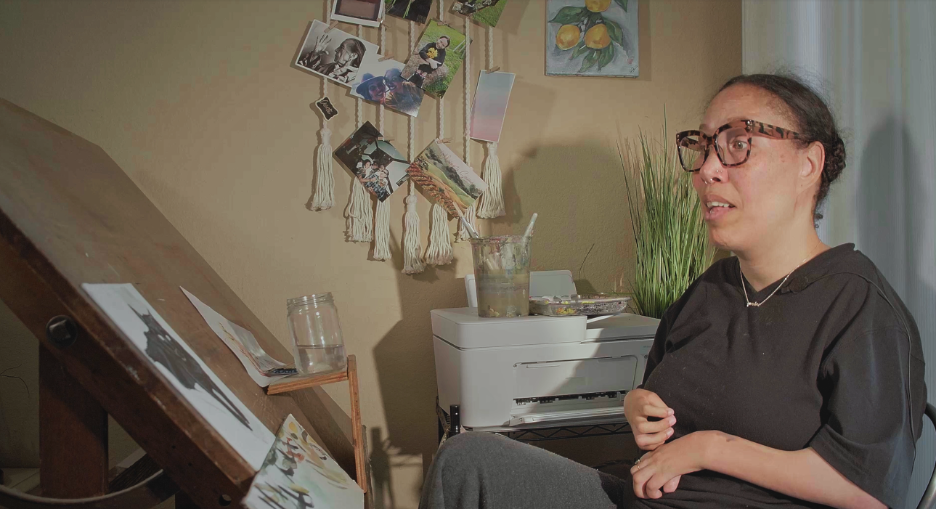 The artist who paints with her mouth