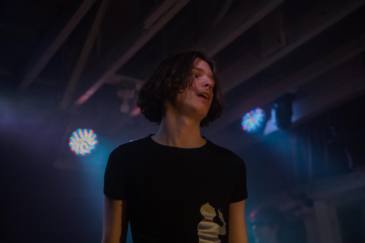 hvrts (aka Lex) takes the stage for the first time as a last-minute replacement for the vocally-incapacitated Diegointhedark Dec. 4, 2025 at the DNA Lounge in San Francisco.