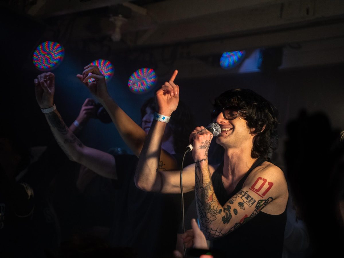 One perk of myspacemark allowing flash photography at his headliner show Dec. 4, 2025 at the DNA Lounge in San Francisco? Free lighting. 