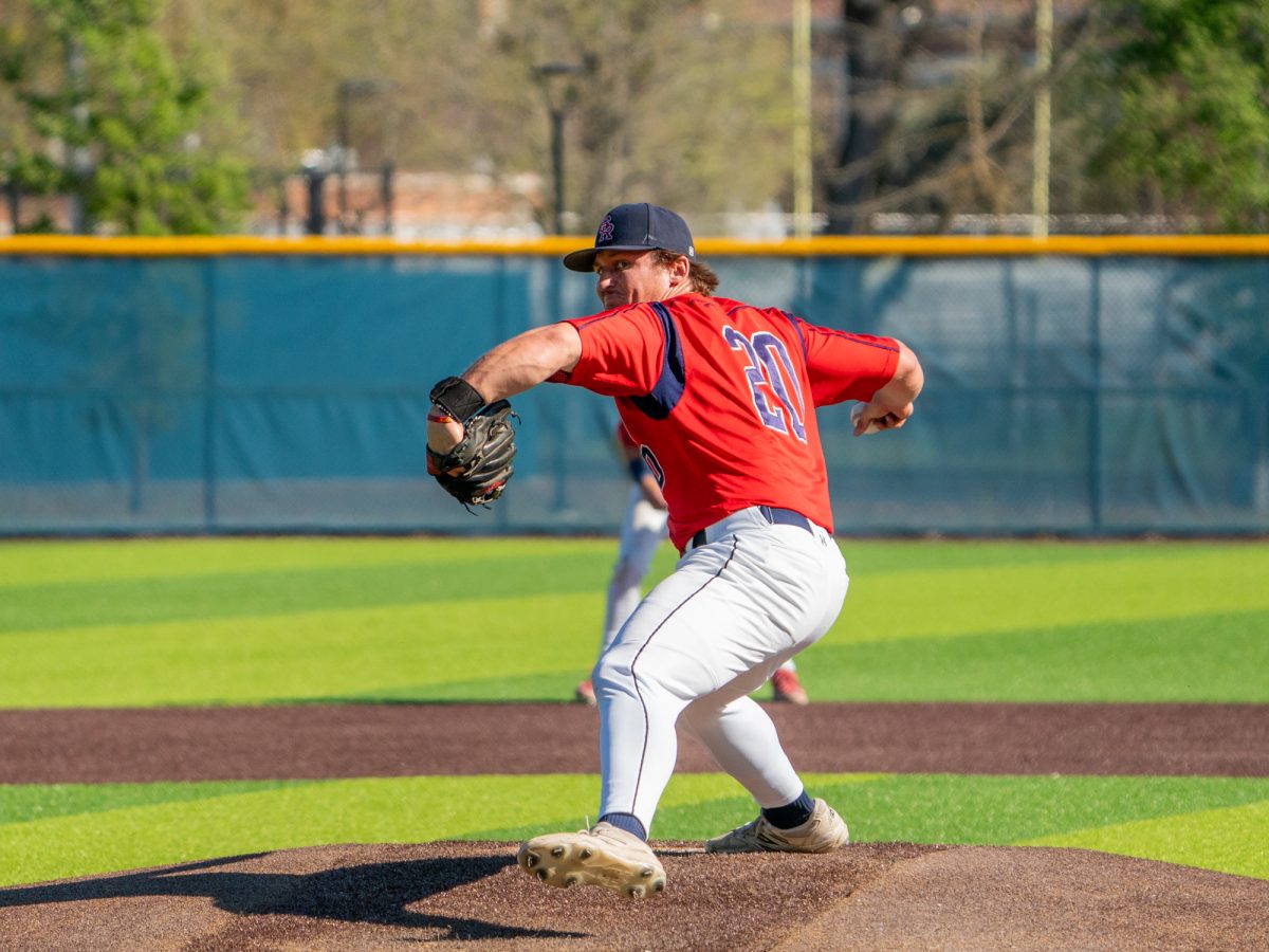 pitcher Blake Bryson against American River College at home on Thursday, March 19, 2026.
