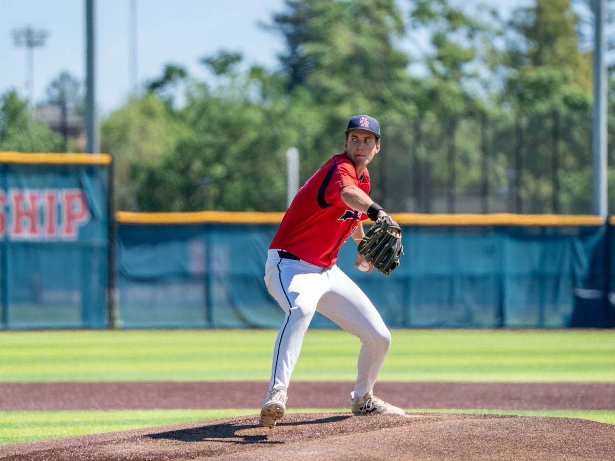 Sophomore Lucas Hermes takes over for Santa Rosa in the top of the third against College of the Sequoias at home on Friday, April 3, 2026.