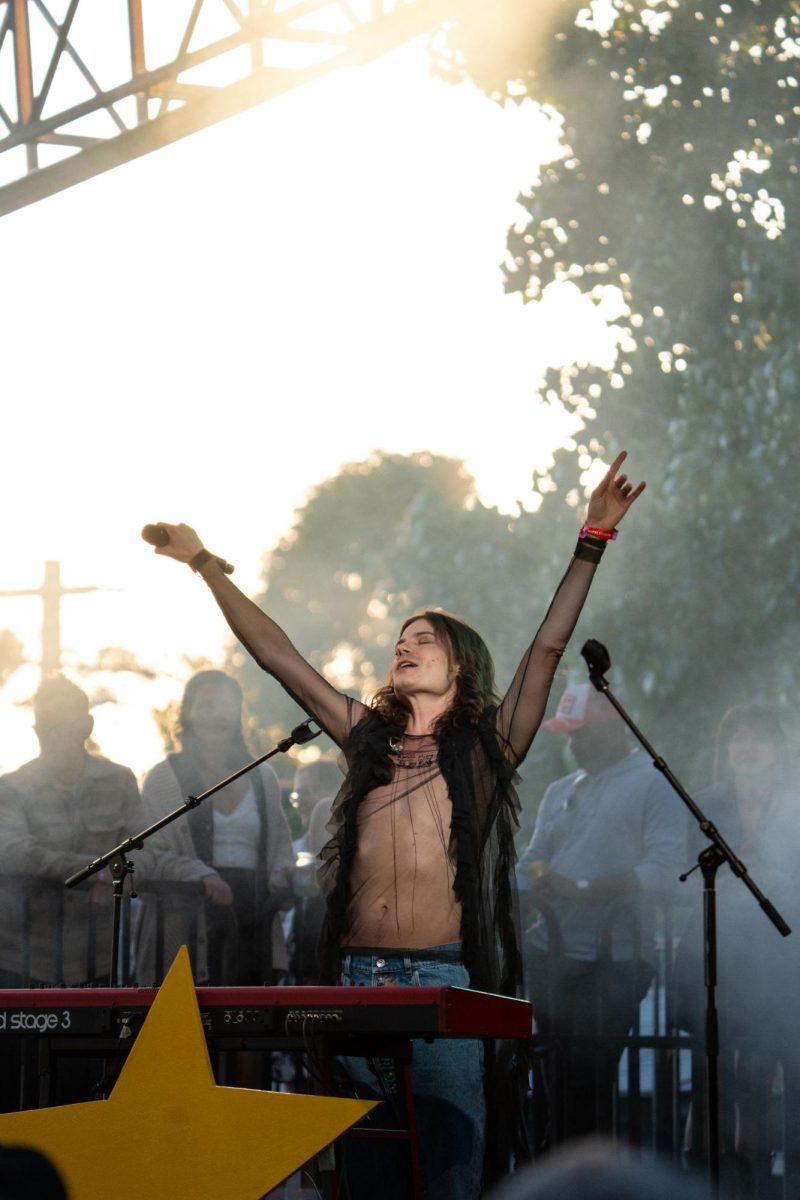 BØRNS basks in the love from the crowd at the Hello Fresh Stage at BottleRock May 22, 2026 in Napa, California.