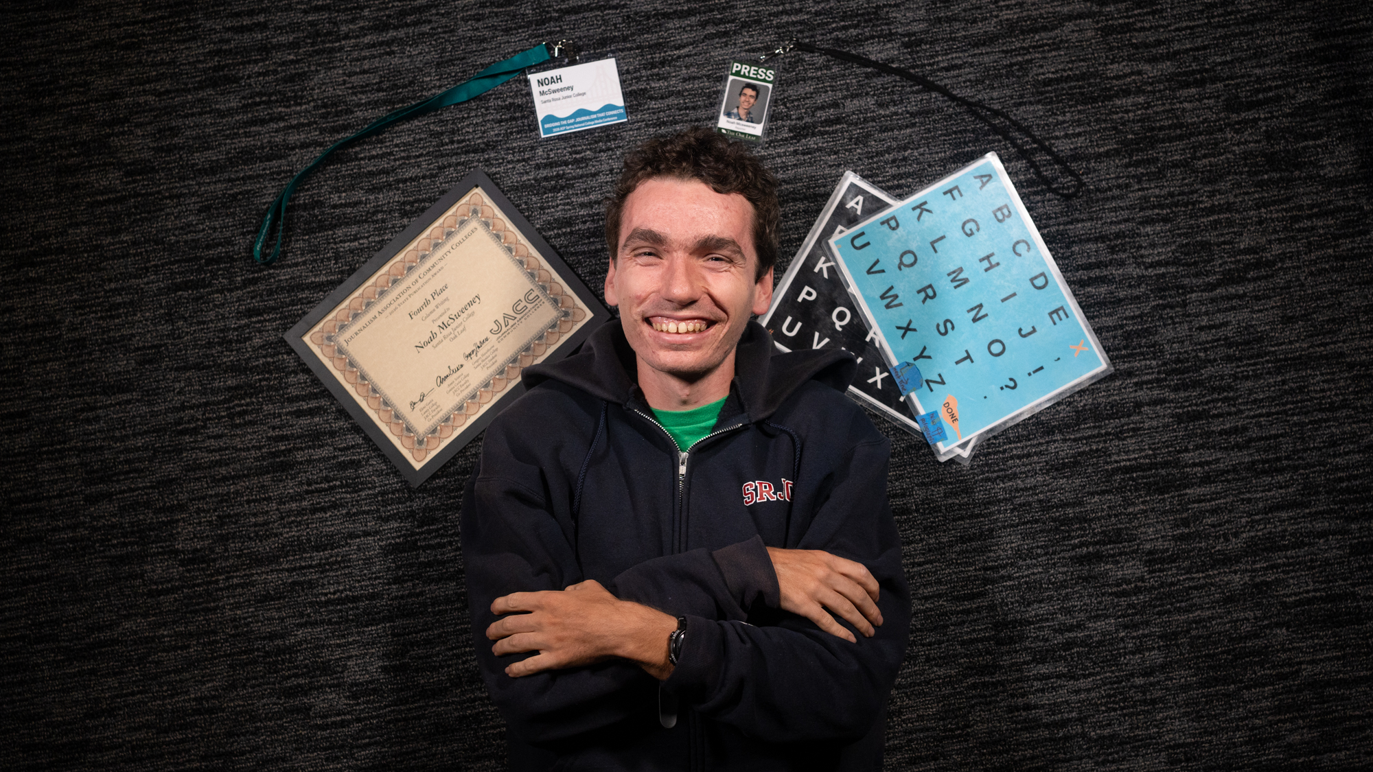 At his first journalism conference, Noah McSweeney took home fourth place in column writing statewide at the Associated Collegiate Press National Media Conference in San Francisco March 7, 2026.