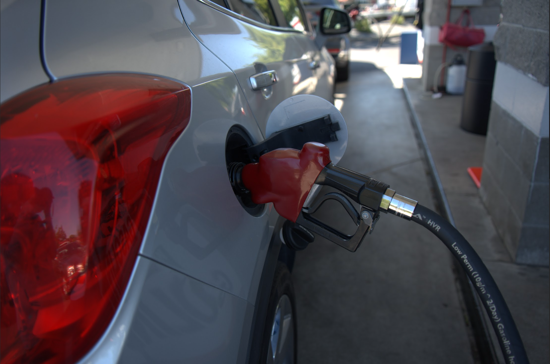 Santa Rosa Junior College student pumps gas at Costco Wholesale Gasoline on Santa Rosa Avenue on May 18, offering the cheapest gas in Santa Rosa, priced at $5.99 per gallon. Gas prices in Santa Rosa reached an average of $6.29 per gallon in early April, higher than the state average of $6.14.
