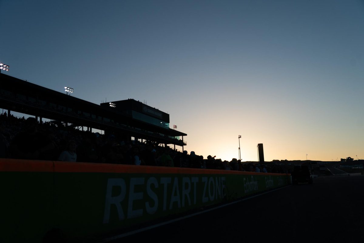 The sun fades into the roaring hills of Sears Point as the DENSO NHRA Sonoma Nationals continues on Friday, July 17, 2026 in Sonoma.